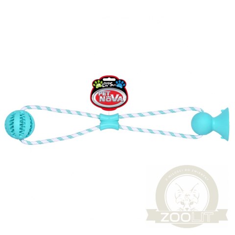 Pet Nova zabawka - piłka dental z przyssawką miętowa 7cm Pet Nova zabawka - piłka dental z przyssawką miętowa 7cm