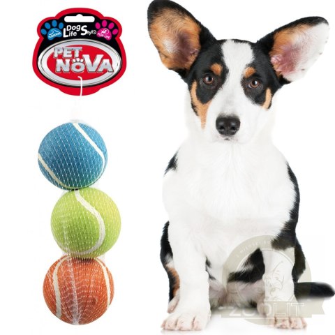 Pet Nova zabawka - piłki tenisowe pływające 3szt. Pet Nova zabawka - piłki tenisowe pływające 3szt.