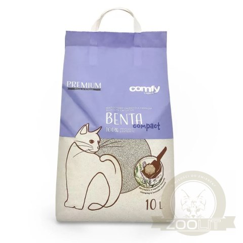 Comfy Benta New Compact Lavender - żwirek bentonitowy lawendowy dla kota 10L Comfy Benta New Compact Lavender - żwirek bentonitowy lawendowy dla kota 10L