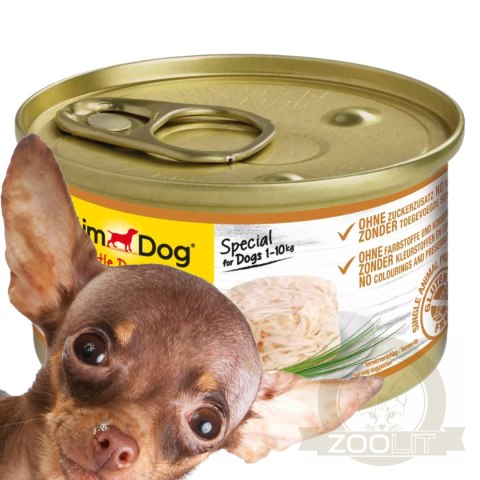 Gimdog Pure Delight 85g - karma dla małych psów kurczak w galarecie Gimdog Pure Delight 85g - karma dla małych psów kurczak w galarecie