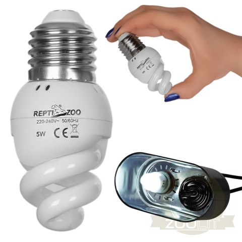 Repti-Zoo Mini UVB lamp 5.0 5W - mini żarówka UVB tropikalna Repti-Zoo Mini UVB lamp 5.0 5W - mini żarówka UVB tropikalna