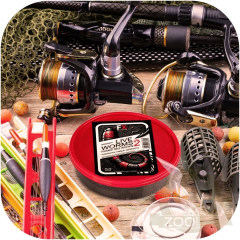 Fishing Expedition Live Worms No.2 - żywe czerwone robaki rozmiar 2 Fishing Expedition Live Worms No.2 - żywe czerwone robaki rozmiar 2