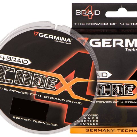 Germina 4-BRAID CODE 0,08mm GREEN - plecionka wędkarska 150m Germina 4-BRAID CODE 0,08mm GREEN - plecionka wędkarska 150m