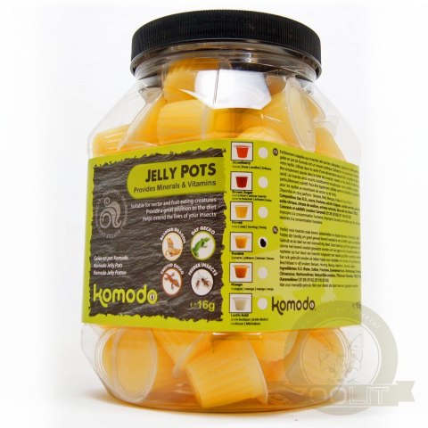 Komodo Jelly Pot Banana Jar - pokarm banan w żelu 60szt. Komodo Jelly Pot Banana Jar - pokarm banan w żelu 60szt.