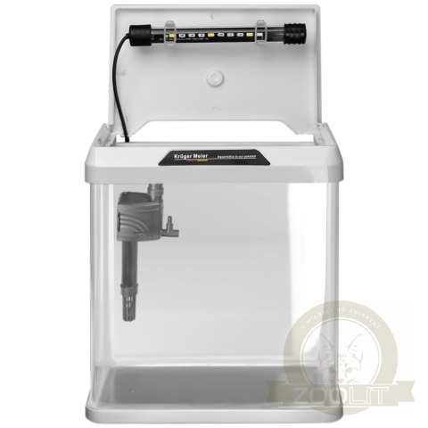 Kruger Meier Como Aquarium 16l - akwarium zestaw biały Kruger Meier Como Aquarium 16l - akwarium zestaw biały
