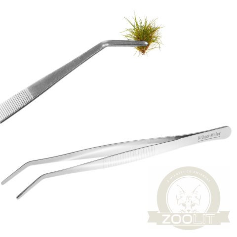 Kruger Meier Pflanzenpinzette Verbogen - pęseta zagięta 20cm Kruger Meier Pflanzenpinzette Verbogen - pęseta zagięta 20cm