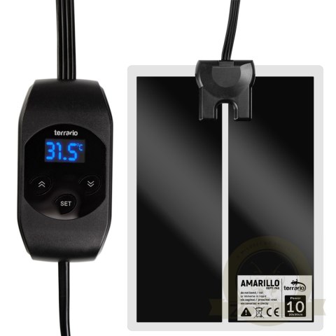 Terrario Amarillo 10W - mata grzewcza z termostatem LCD Terrario Amarillo 10W - mata grzewcza z termostatem LCD