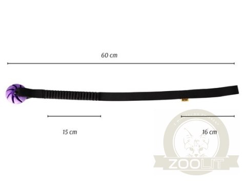Dingo Zabawka dla psa - Szarpak Piłka z rączką bungee 6cm Dingo Zabawka dla psa - Szarpak Piłka z rączką bungee 6cm