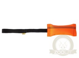 Dingo Zabawka dla psa - Szarpak z węża strażackiego z rączką bungee pomarańczowy