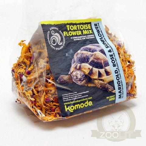 Komodo Tortoise Flower mix 60g - lecznicze kwiaty dla żółwi Komodo Tortoise Flower mix 60g - lecznicze kwiaty dla żółwi