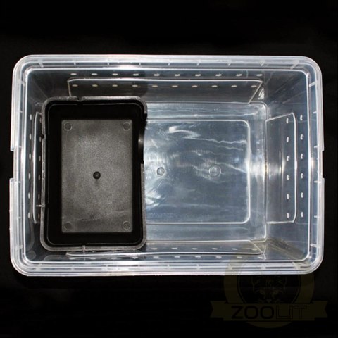 Terrario CubeCave - jaskinia miska na wodę i pokarm 17x12x7cm Terrario CubeCave - jaskinia miska na wodę i pokarm 17x12x7cm