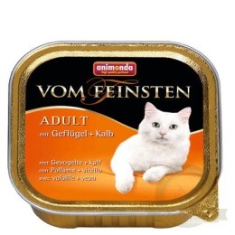Animonda vom Feinsten Cat Adult z Drobiem i Cielęciną tacka 100g