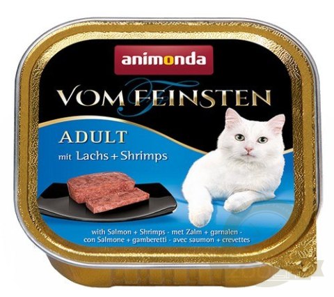 Animonda vom Feinsten Cat Adult z Łososiem i Krewetkami tacka 100g Animonda vom Feinsten Cat Adult z Łososiem i Krewetkami tacka 100g