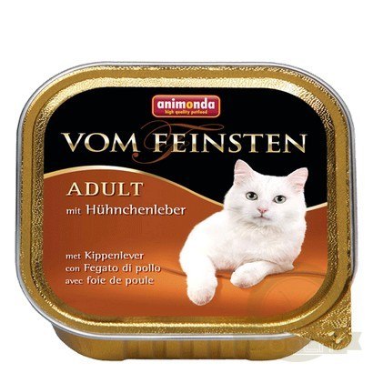Animonda vom Feinsten Cat Adult z Wątróbką Kurczaka tacka 100g Animonda vom Feinsten Cat Adult z Wątróbką Kurczaka tacka 100g