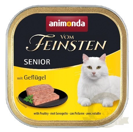 Animonda vom Feinsten Cat Senior z Drobiem tacka 100g Animonda vom Feinsten Cat Senior z Drobiem tacka 100g