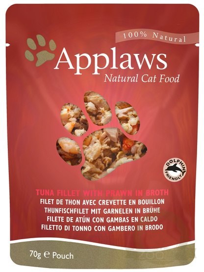 Applaws saszetka dla kota Tuńczyk i Krewetki Pacyficzne 70g Applaws saszetka dla kota Tuńczyk i Krewetki Pacyficzne 70g