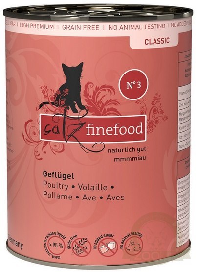 Catz Finefood Classic N.03 Drób puszka 400g Catz Finefood Classic N.03 Drób puszka 400g