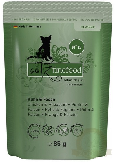 Catz Finefood Classic N.15 Kurczak i Bażant saszetka 85g Catz Finefood Classic N.15 Kurczak i Bażant saszetka 85g