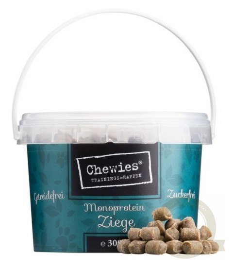 Chewies Trainings-Happen Koza monobiałkowe, bezzbożowe wiaderko 300g Chewies Trainings-Happen Koza monobiałkowe, bezzbożowe wiaderko 300g