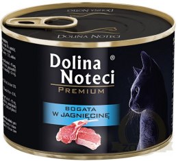 Dolina Noteci Premium Kot Bogata w jagnięcinę puszka 185g
