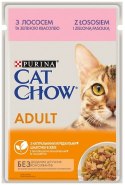 Purina Cat Chow Łosoś i zielona fasolka saszetka 85g