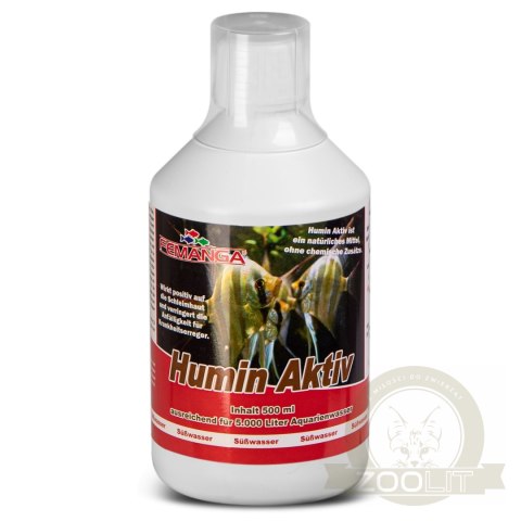 Femanga Humin Aktiv 500ml - preparat wspomagający zdrowie ryb Femanga Humin Aktiv 500ml - preparat wspomagający zdrowie ryb