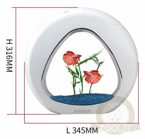 SunSun Smart Aqua 4l - zestaw akwarium białe 4l SunSun Smart Aqua 4l - zestaw akwarium białe 4l