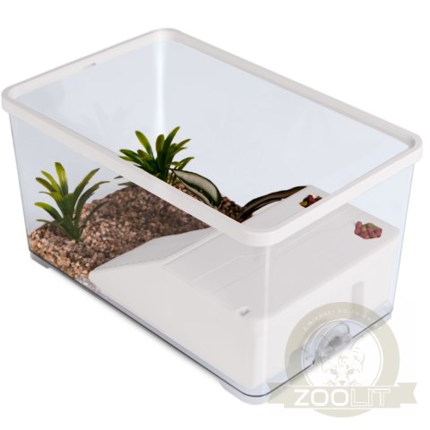 Sunsun Turtle Water Box M - akwarium dla żółwia z wyspą i filtrem Sunsun Turtle Water Box M - akwarium dla żółwia z wyspą i filtrem