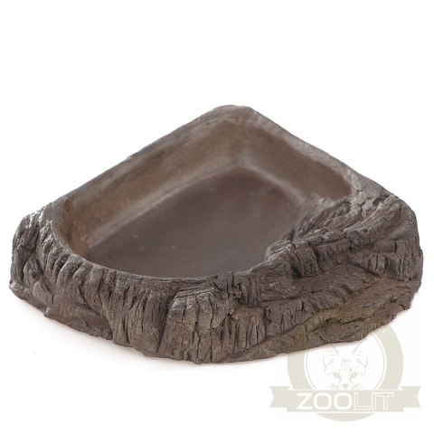 Terrario WoodLake M - rogowa miska na wodę 16x15x4cm