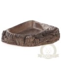 Terrario WoodLake M - rogowa miska na wodę 16x15x4cm