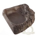 Terrario WoodLake M - rogowa miska na wodę 16x15x4cm
