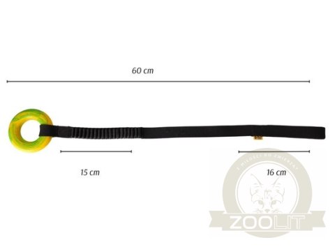 Dingo Zabawka dla psa - Szarpak Ringo z rączką bungee 10cm Dingo Zabawka dla psa - Szarpak Ringo z rączką bungee 10cm