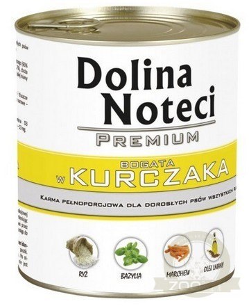 Dolina Noteci Premium Pies Kurczak puszka 800g Dolina Noteci Premium Pies Kurczak puszka 800g