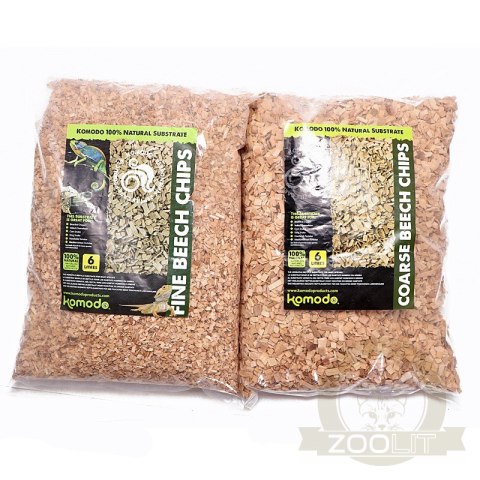 Komodo Fine Beech Chips 6l - zrębki bukowe drobne Komodo Fine Beech Chips 6l - zrębki bukowe drobne