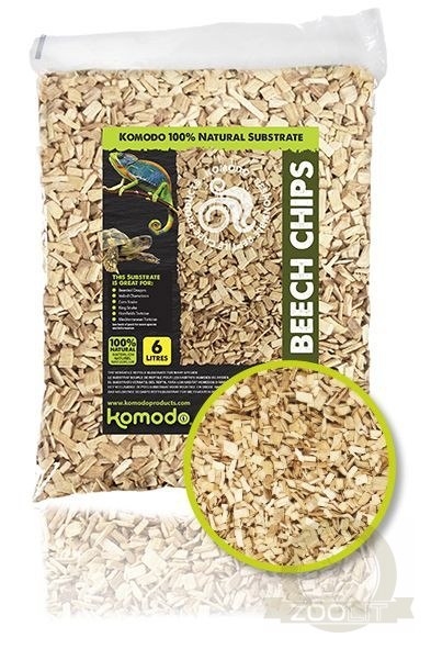 Komodo Fine Beech Chips 6l - zrębki bukowe drobne Komodo Fine Beech Chips 6l - zrębki bukowe drobne