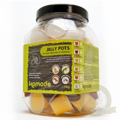 Komodo Jelly Pot Mixed Flavours Jar - miks pokarmów w żelu 60szt. Komodo Jelly Pot Mixed Flavours Jar - miks pokarmów w żelu 60szt.