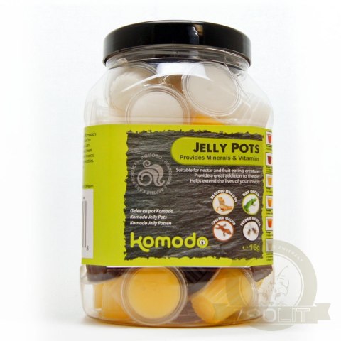 Komodo Jelly Pot Mixed Flavours Jar - miks pokarmów w żelu 60szt. Komodo Jelly Pot Mixed Flavours Jar - miks pokarmów w żelu 60szt.