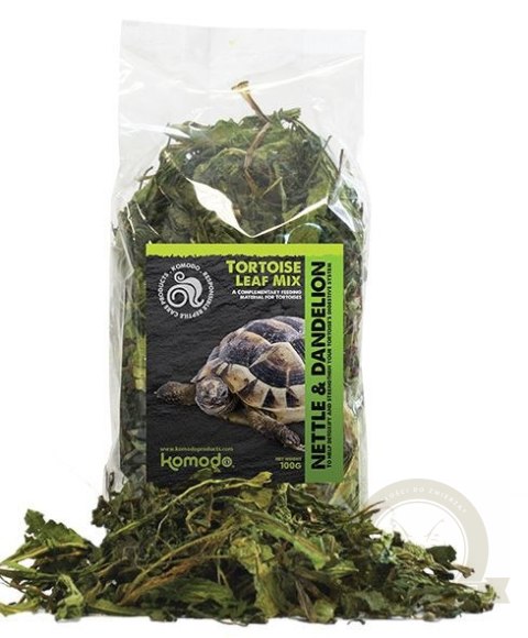 Komodo Tortoise Leaf Mix 100g - zioła lecznicze dla żółwi Komodo Tortoise Leaf Mix 100g - zioła lecznicze dla żółwi