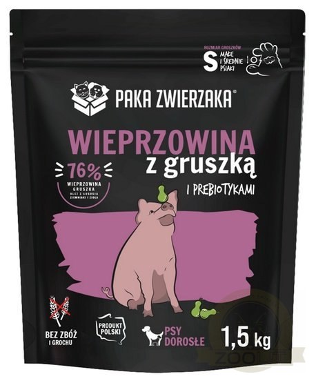Paka Zwierzaka Seventh Heaven Wieprzowina z gruszką S 1,5kg Paka Zwierzaka Seventh Heaven Wieprzowina z gruszką S 1,5kg