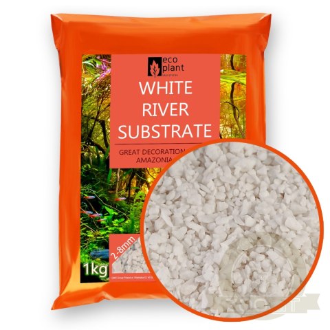 Eco Plant White River 1kg - żwirek biały naturalny 2-8mm