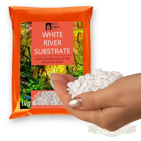 Eco Plant White River 1kg - żwirek biały naturalny 2-8mm