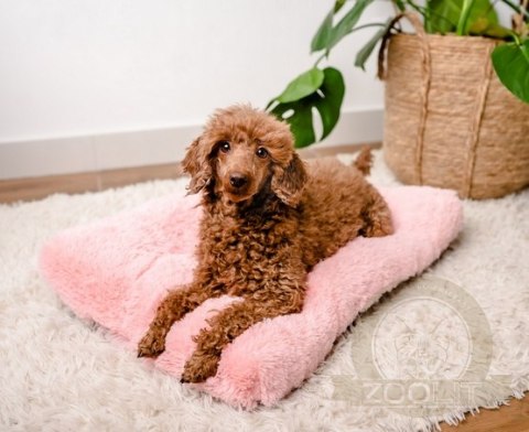 MIMIKO Pets Legowisko Shaggy prostokątne L 65x45cm różowe MIMIKO Pets Legowisko Shaggy prostokątne L 65x45cm różowe