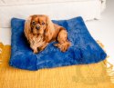 MIMIKO Pets Legowisko Shaggy prostokątne XL 85x65cm chabrowe