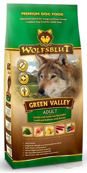 Wolfsblut Dog Green Valley - jagnię, łosoś i ziemniaki 2kg Wolfsblut Dog Green Valley - jagnię, łosoś i ziemniaki 2kg
