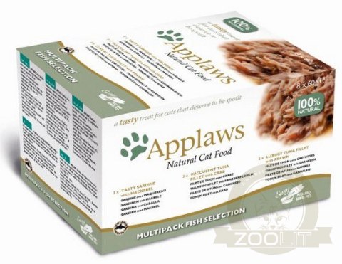 Applaws miseczki dla kota Fish Selection Multi Pack 8x60g
