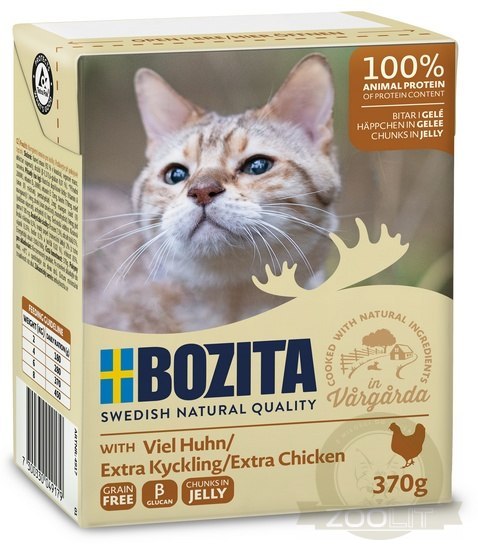 Bozita z Kurczakiem kawałki w galaretce kartonik 370g Bozita z Kurczakiem kawałki w galaretce kartonik 370g