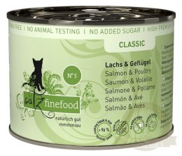 Catz Finefood Classic N.05 Łosoś i drób puszka 200g