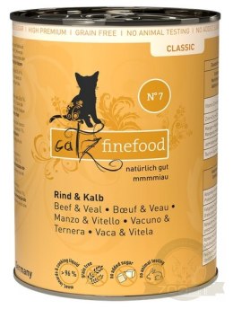 Catz Finefood Classic N.07 Wołowina i cielęcina puszka 400g