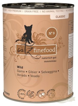 Catz Finefood Classic N.09 Dziczyzna puszka 400g
