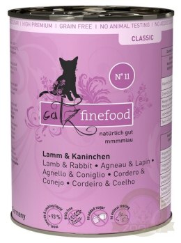 Catz Finefood Classic N.11 Jagnięcina i Królik puszka 400g